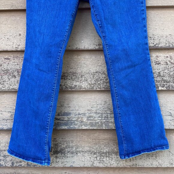 LOFT Outlet Womens Blue Denim Curvy Bootcut Jeans Size 14 - Picture 6 of 13